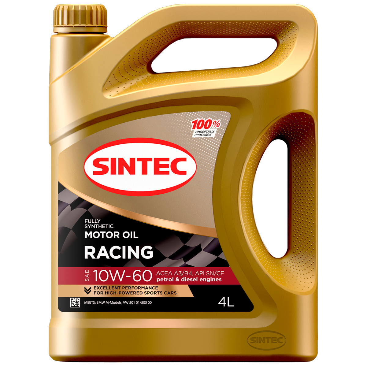 Sintec Racing SAE 10W-60 ACEA A3/B4 API SN/CF, 4L