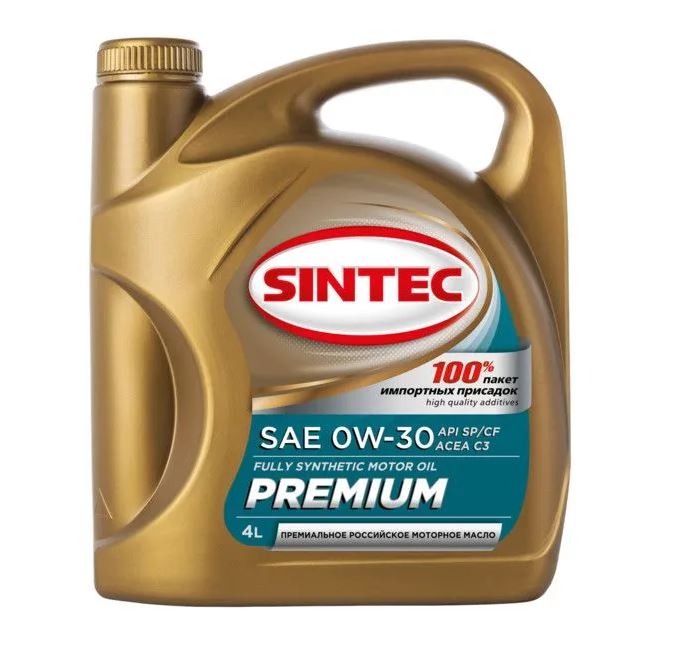 SINTEC PREMIUM SAE 0W-30 API SP/CF ACEA C3, 4L