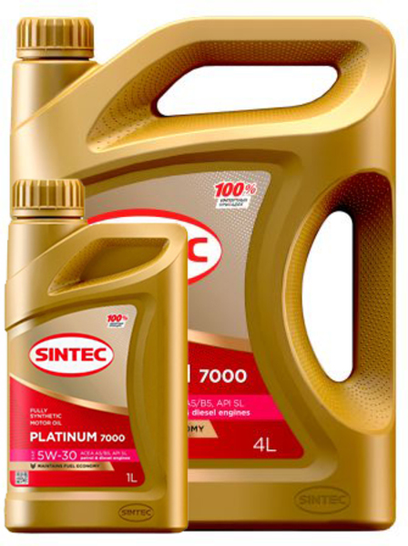 Sintec Platinum 7000 SAE 5W-30 ACEA A3/B4 (Акция 4+1)