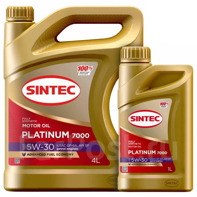 Sintec Platinum 7000 SAE 5W-30 ILSAC GF-6A (Акция 4+1)