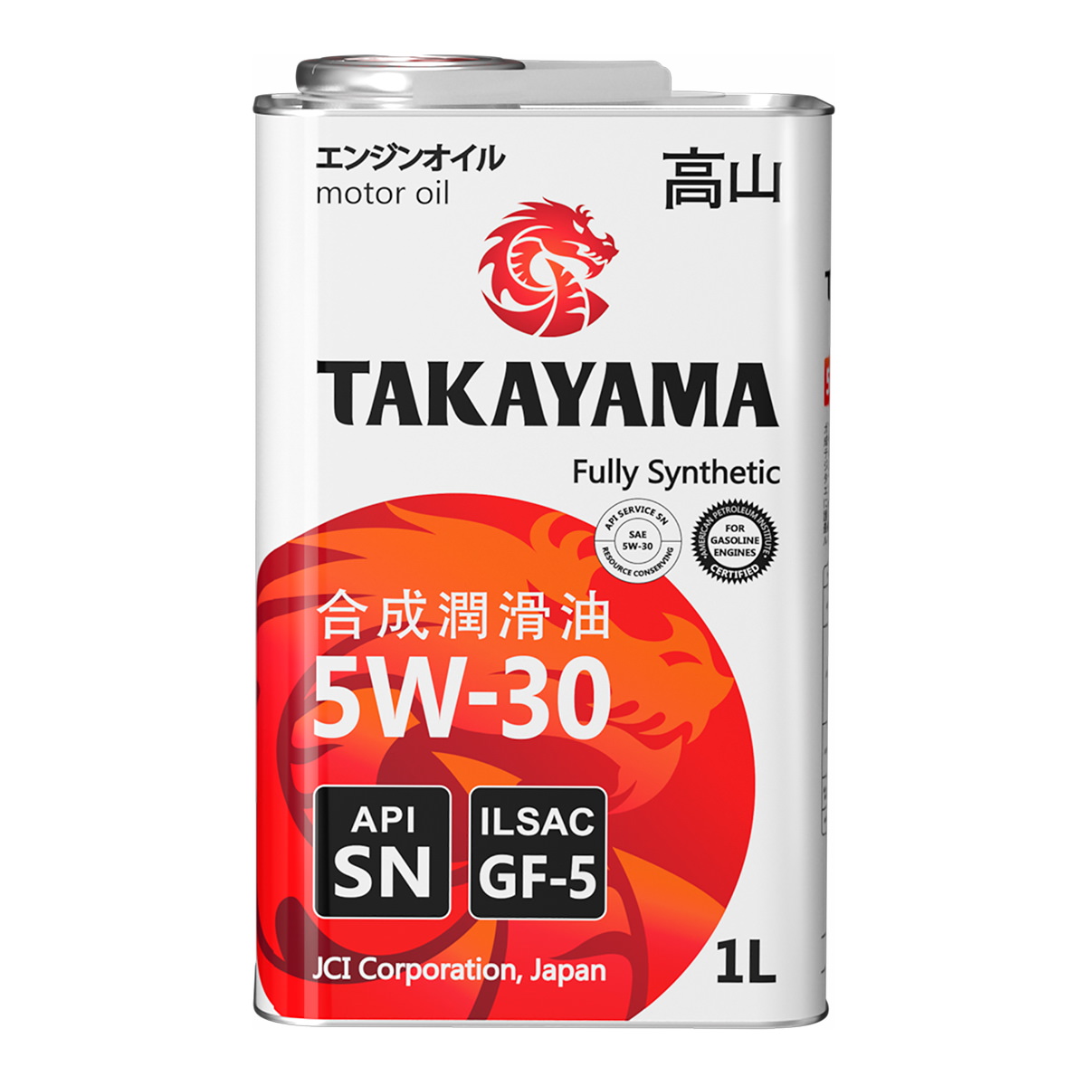 TAKAYAMA SAE 5W-30 ILSAC GF-5 API SN, 1L