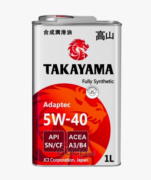 TAKAYAMA SAE 5W-40 API SN/CF, 1L