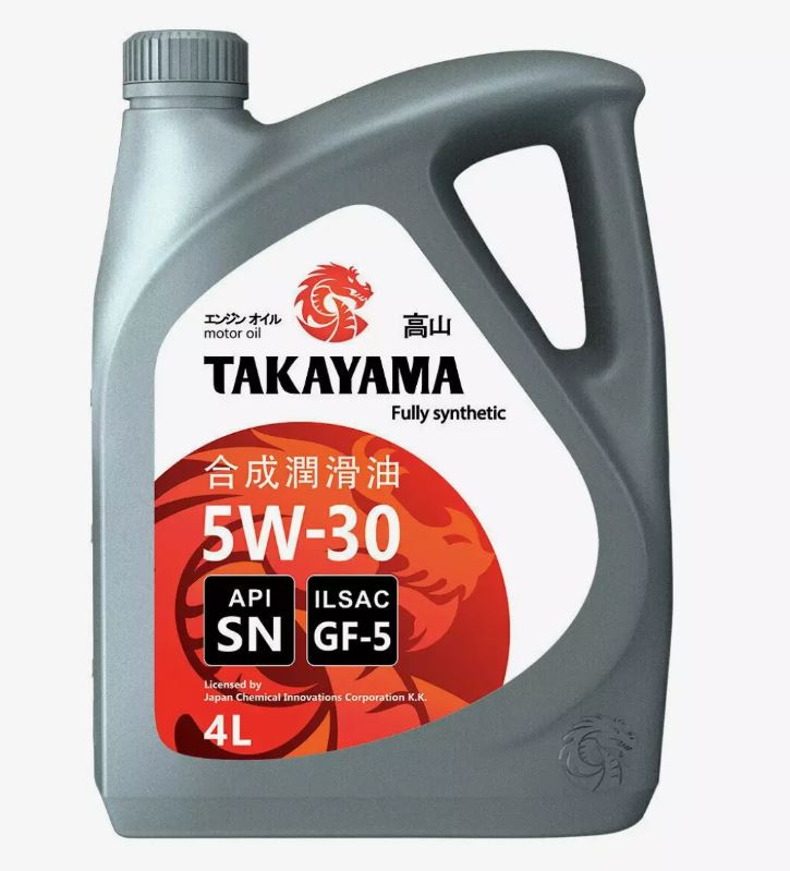 TAKAYAMA SAE 5W-30 ILSAC GF-5 API SN, пластик, 4L