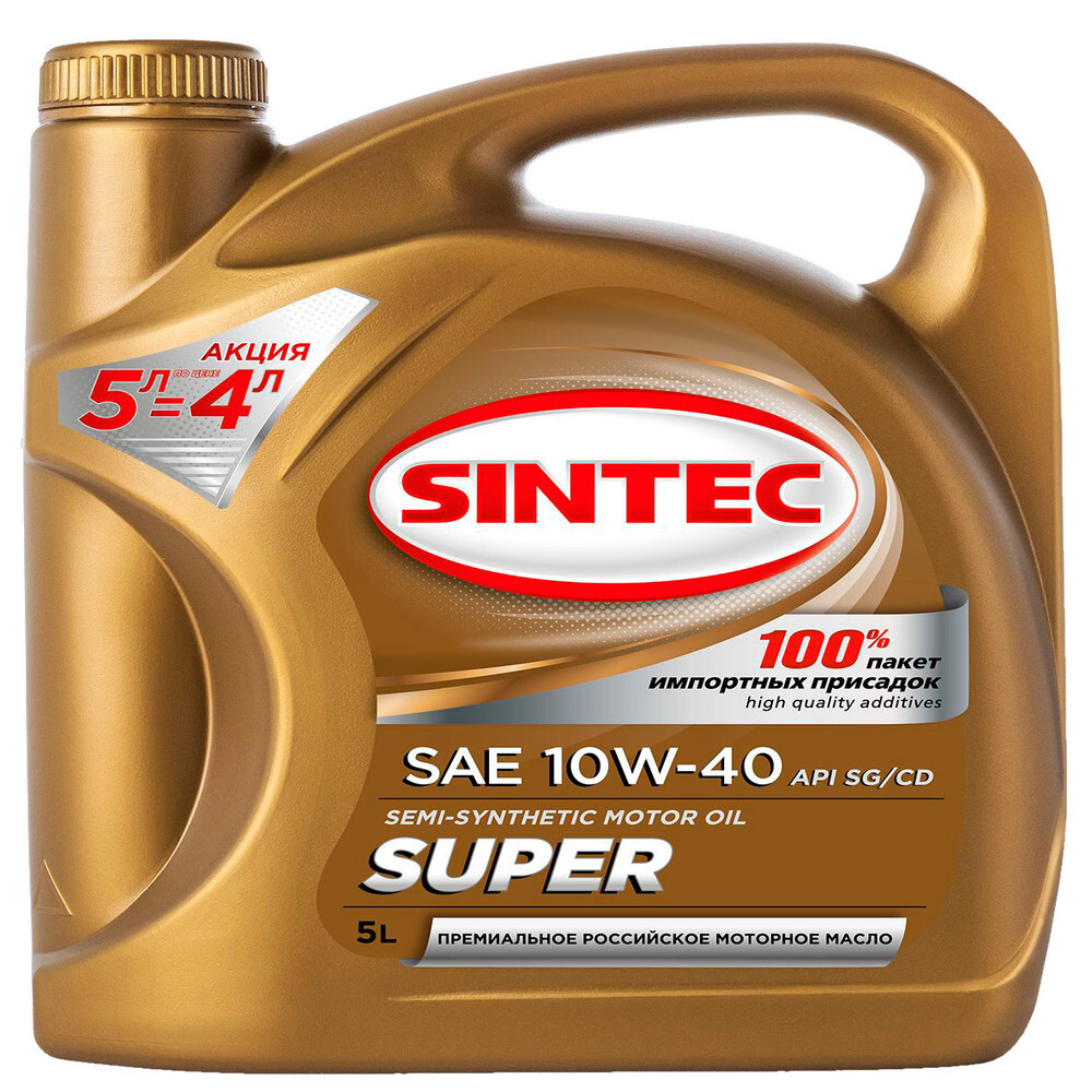 SINTEC SUPER SAE 10W-40 API SG/CD, 5L