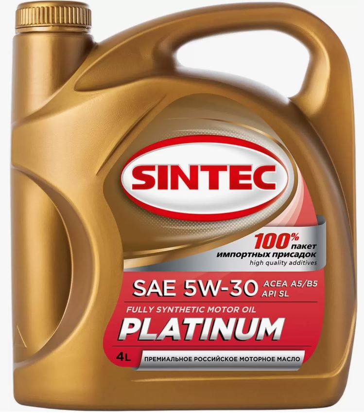 SINTEC PLATINUM SAE 5W-30 API SL, ACEA A5/B5, 4L