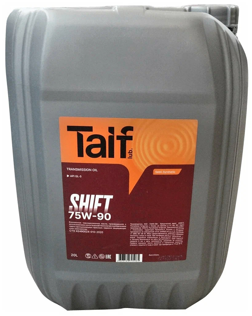 TAIF SHIFT GL-4/GL-5 PAO 75W-90, 20L