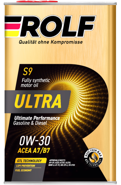 Rolf Ultra SAE 0W-30 ACEA A7/B7 API SP (металл), 1L