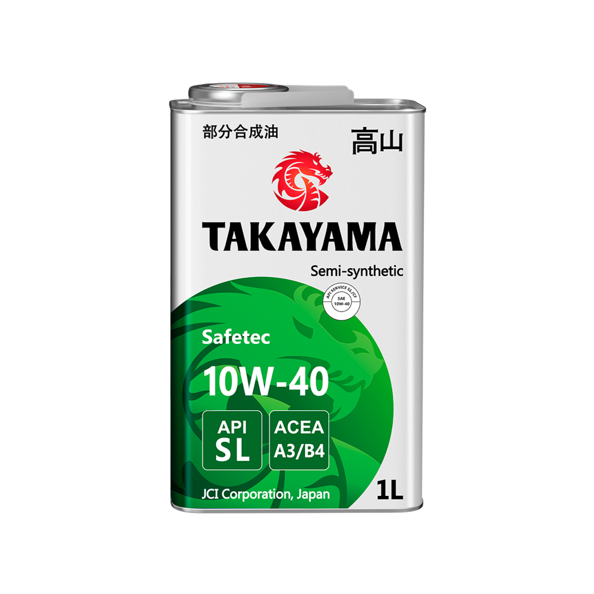 Takayama Safetec SAE 10W-40 ACEA A3/B4 API SL (металл), 1L