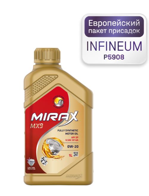 Mirax MX9 SAE 0W-20 ILSAC GF-6A API SP, 1L