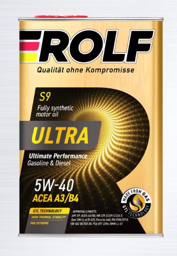 Rolf Ultra SAE 5W-40 ACEA A3/B4 API SN/CF (металл), 4L
