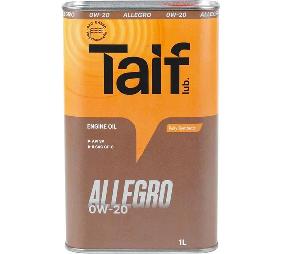 TAIF ALLEGRO 0W-20 (SP, GF-6A), 1L