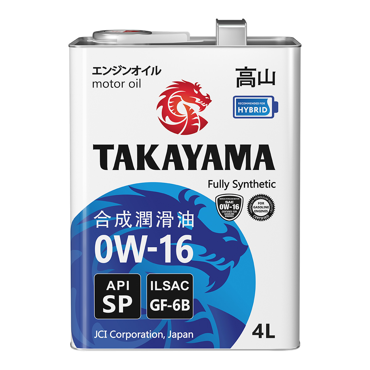 TAKAYAMA SAE 0W-16 ILSAC GF-6B API SP 4 л