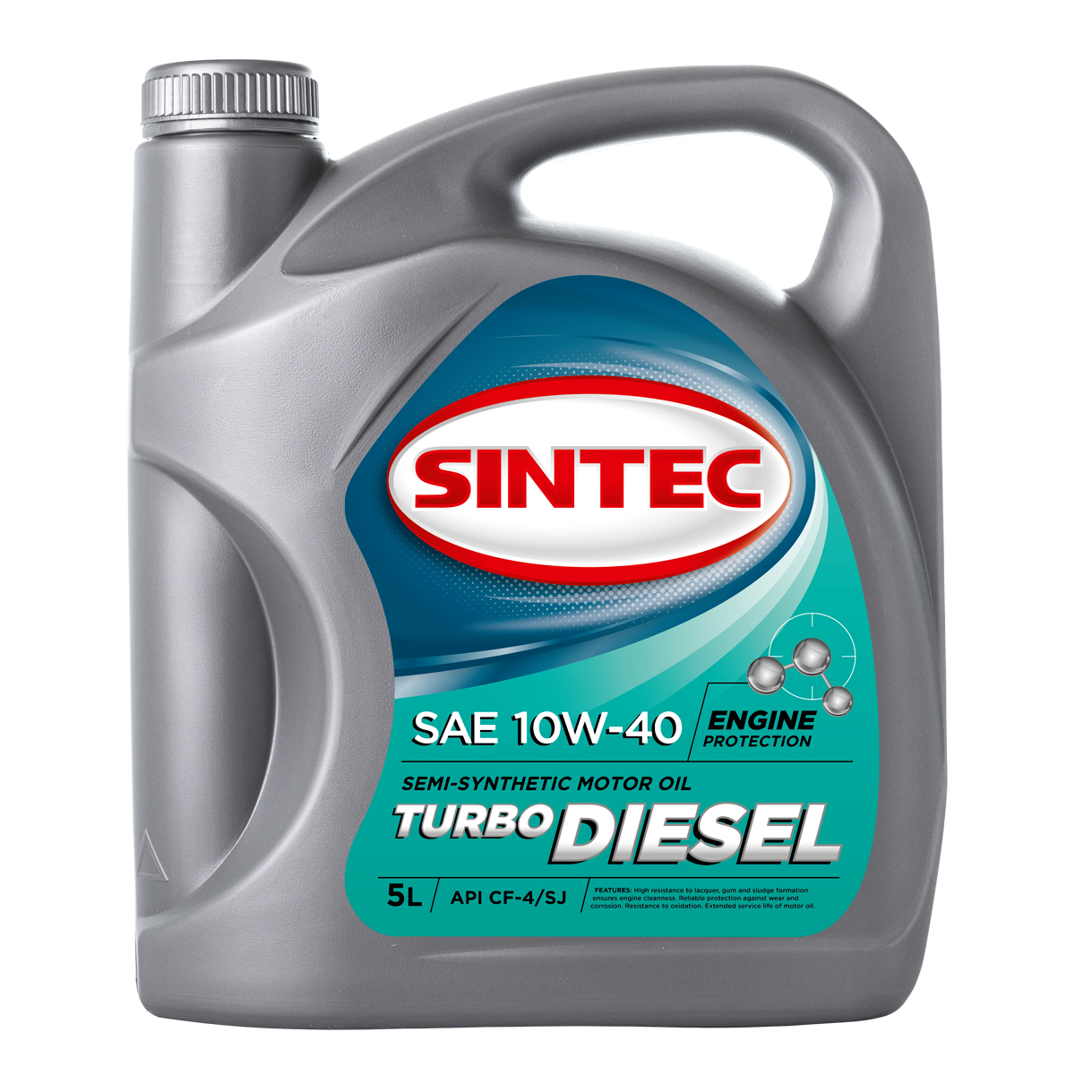 SINTEC TURBO DIESEL SAE 10W-40 API CF-4/SJ, 5L