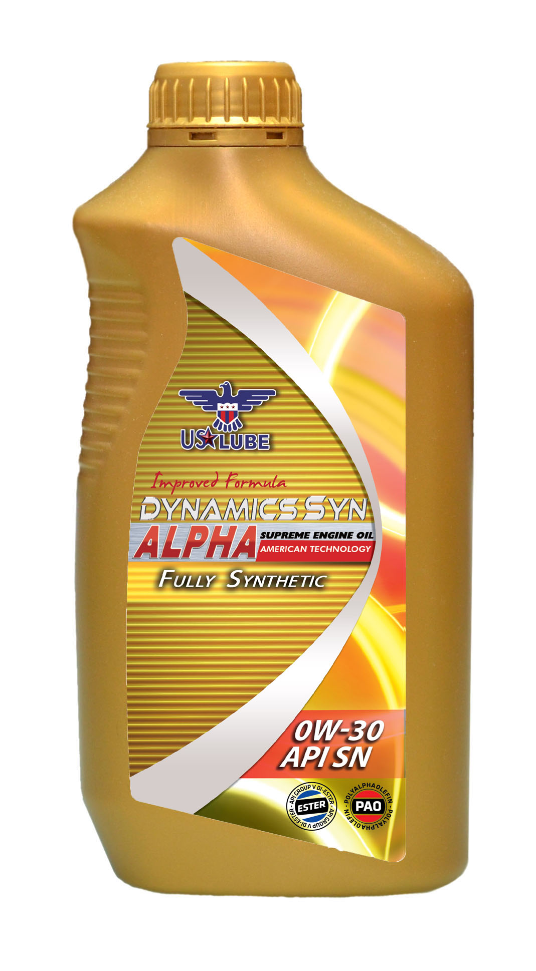 U STAR LUBE DYNAMICS ALPHA SAE 0W-30 API SN ACEA A3/B4, 1L