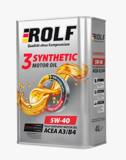 ROLF 3-SYNTHETIC 5W-40 ACEA A3/B4, 4L
