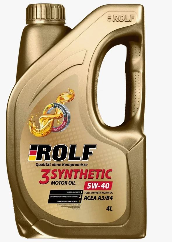 ROLF 3-SYNTHETIC 5W-40 ACEA A3/B4, пластик, 4L