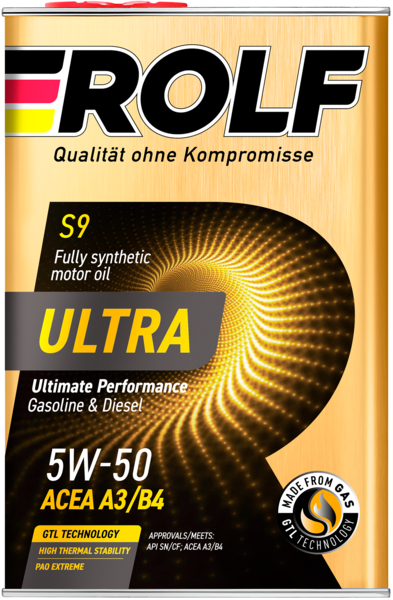 Rolf Ultra SAE 5W-50 ACEA A3/B4 API SN/CF (металл), 1L