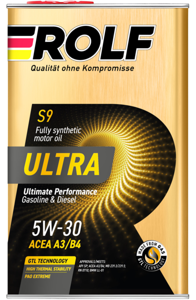 ROLF Ultra SAE 5W-30 ACEA A3/B4 API SP (металл), 1L