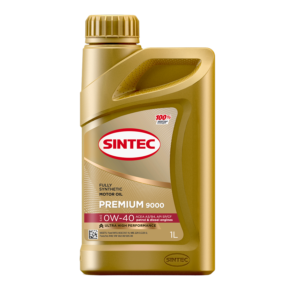 SINTEC PPREMIUM 9000 SAE 0W-40 ACEA A3/B4 API SP/CF, 1L