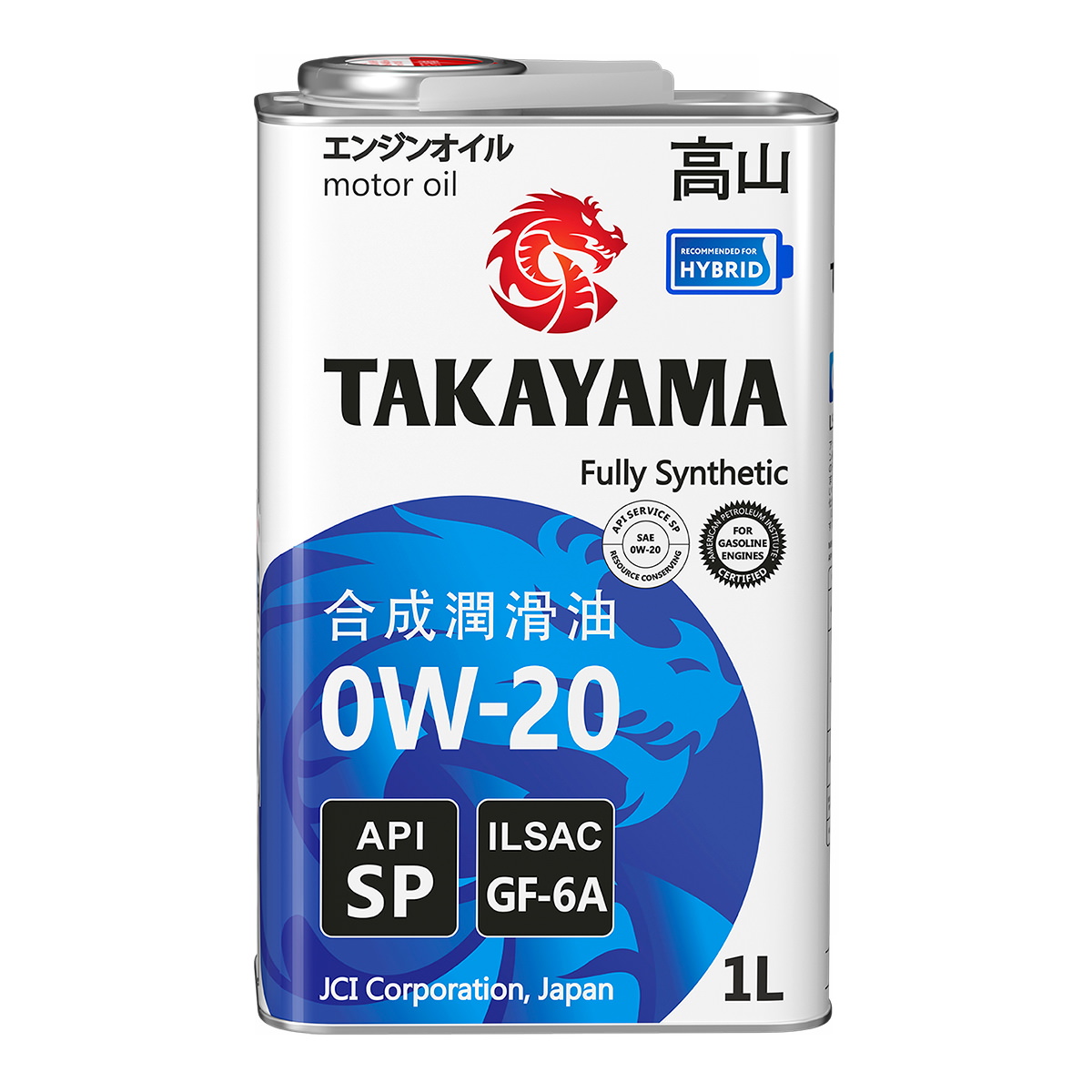 Takayama Zerotec 0W-20 GF-6A SP 1л (металл)